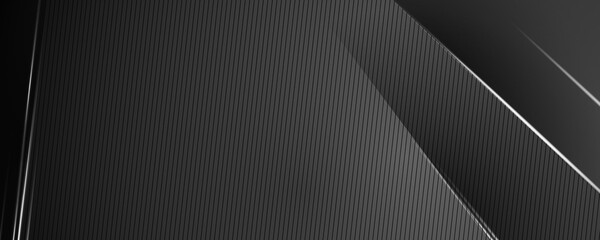 Black abstract background with white shiny light. Abstract business corporate background dark with carbon fiber texture vector illustration
