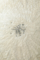 Epoxy resin texture on whole background, close up