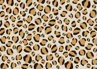 Leopard skin texture, Brown leopard pattern, Seamless leopard vector, Can be used for background, Wallpaper