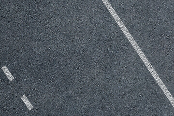 Asphalt road texture with marking lines