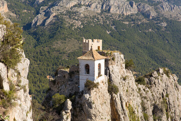 Fototapeta na wymiar Guadalest castle Alicante Spain