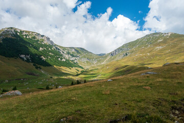 View from Bucegi mountains, Romania, Bucegi National Park