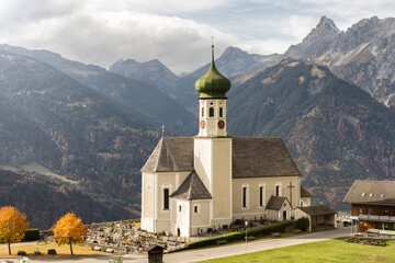 Fototapeta na wymiar Bartholomäberg im Montafon, Vorarlberg, Österreich