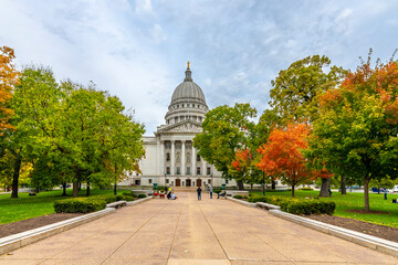 Wisconsin State Capitol view in Madison City of USA