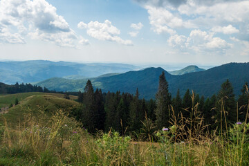 Obraz premium View from Bucegi mountains, Romania, Bucegi National Park
