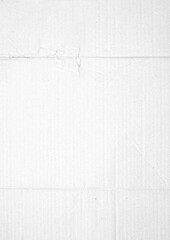 folded paper for poster texture. Blank white crumpled and wrinkled paper template for background....