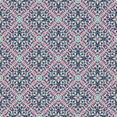 Geometric seamless pattern, ornament, abstract colorful background, fashion print, vector texture.