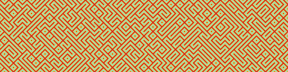 Abstract Geometric Pattern generative computational art illustration