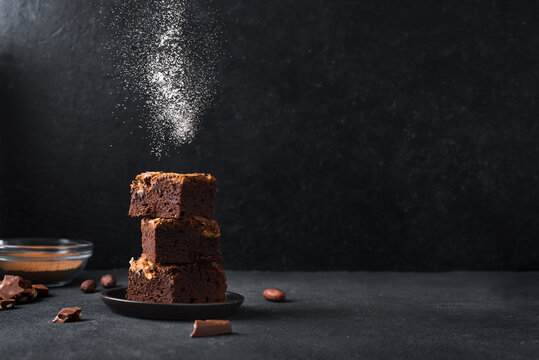 Chocolate brownie desert