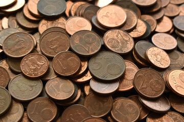 1,2 and 5 Euro cent coins. 