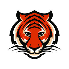 Tiger head logo, icon, illustration collection on white background