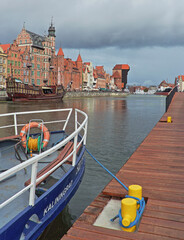 Zabytkowy Gdańsk nad Motławą, Długie Pobrzeże, Żuraw Gdański © Adrianna