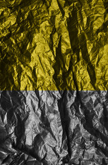 Abstract defocused texture of foil in trendy illuminating color