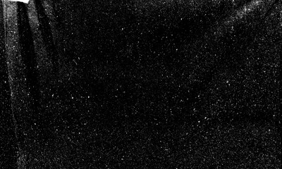 Dirt overlay screen effect use for grunge background and vintage style, Abstract dust particle and dust grain texture on black background.