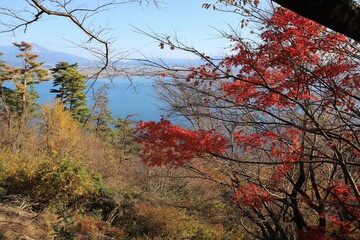 奥琵琶湖パークウェイ　紅葉