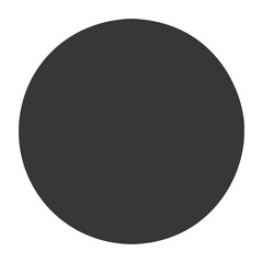 Fototapeta na wymiar Black flat icon of circle isolated on white background