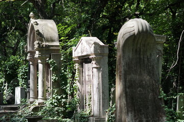 Jewish cemetery, budapest, hungary, tumbs