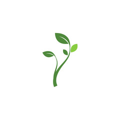Obraz premium Leaf ecology Logo Template vector symbol nature