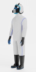 Realistic 3D Render of Protective Suit