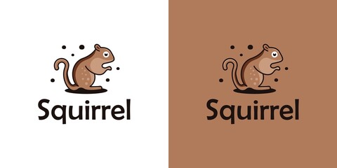 cartoon squirrel logo