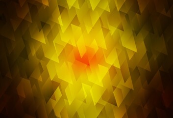 Dark Red, Yellow vector layout with lines, rectangles.