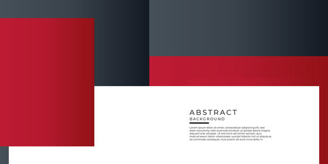 Modern simple presentation template corporate concept red black grey and white contrast background. Vector graphic design illustration