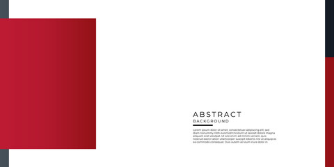 Red black and white rectangle abstract background for presentation design, business banner, tech layout and more