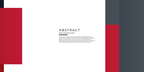 Red black and white rectangle abstract background for presentation design, business banner, tech layout and more