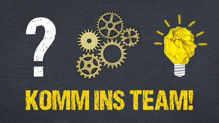 Obraz premium Komm ins Team! 