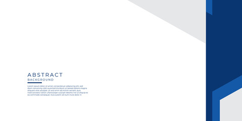 Modern abstract geometric blue and white background with triangle shapes decoration. Futuristic tech vector for presentation design, banner, corporate profile and more