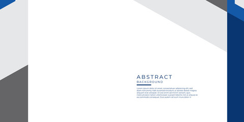 Modern abstract geometric blue and white background with triangle shapes decoration. Futuristic tech vector for presentation design, banner, corporate profile and more