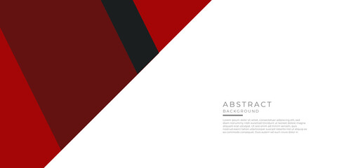 Red black abstract presentation background on white background with text space