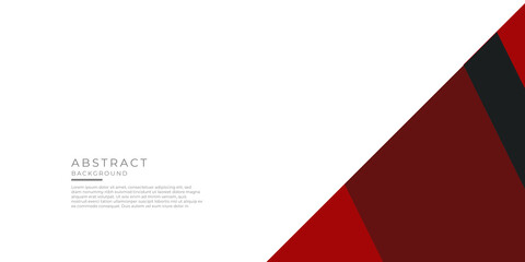 Red black abstract presentation background on white background with text space