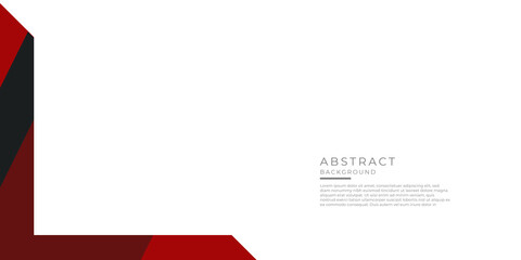 Modern black red abstract geometric background for presentation design