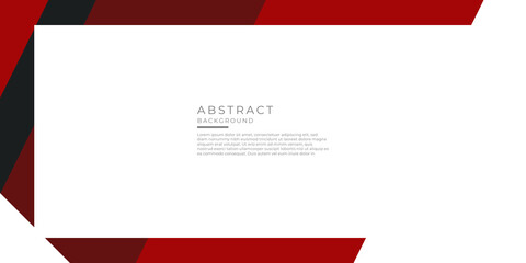 Red presentation background. Template corporate presentation design concept on white contrast background. Vector graphic design illustration 
