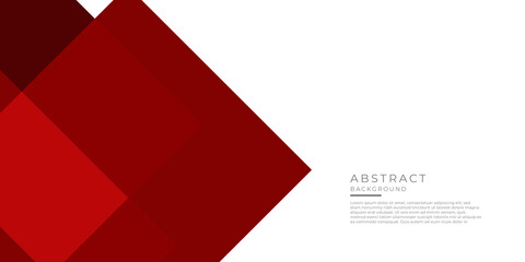 Abstract red geometric shape futuristic background. Template corporate presentation design concept on white contrast background. Vector graphic design illustration 
