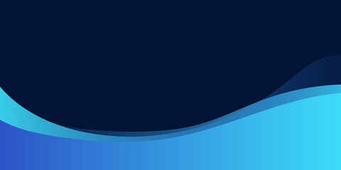 Blue smooth wave template