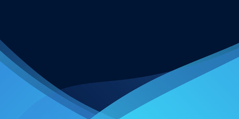 Blue smooth wave template