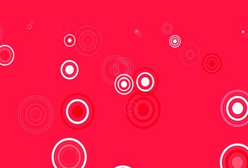 Light Pink, Red vector background with spots.