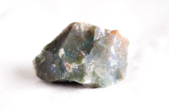 moss agate uncut crystal