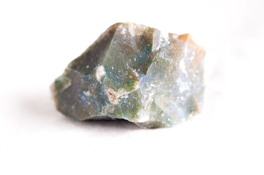 moss agate uncut crystal