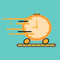 clock moves and rush time