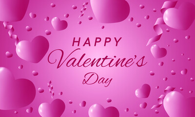 Valentine's day attractive background design vector