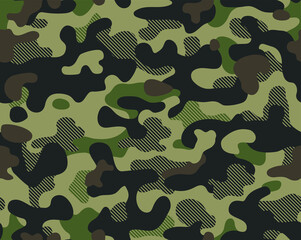 Seamless classic camouflage repeat pattern © Conture