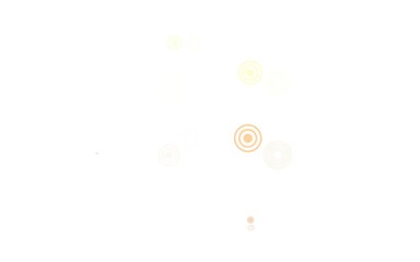 Light Orange vector texture with disks.