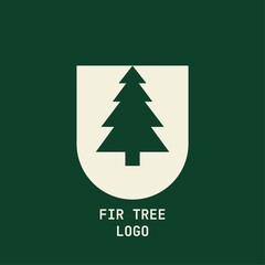 vector fir-tree creative logo concept
simple eps 10