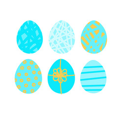 Set of Easter eggs 