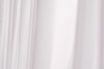 White and gray curtain background, photo studio fabric screen backdrop