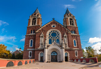 Fototapeta na wymiar Holy Hill - Basilica and National Shrine of Mary Help of Christians in Wisconsin of USA