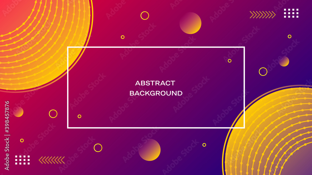 Poster abstract background with circles , geometric pattern background